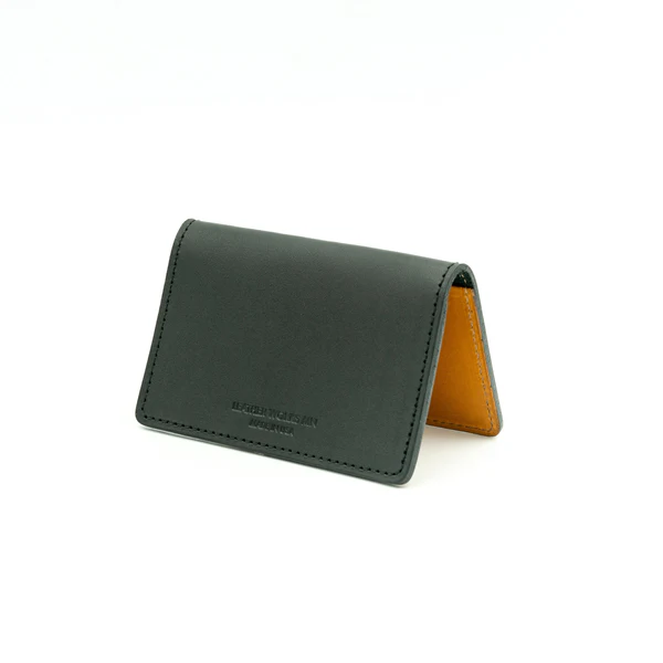 Business Card Holder - Black & Tan